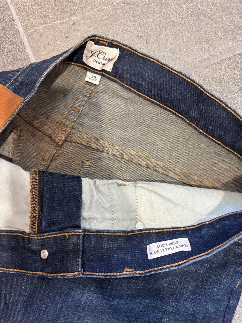 J. Crew Curvy Full-Length Demi-Boot Jeans  (Size 33) - Picture 6 of 7